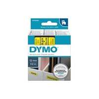 Dymo Blk on Yell 12mmx7m Tape - for use in Dymo Printer