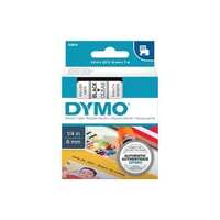 Dymo Blk on Clr 6mm x7m Tape - for use in Dymo Printer