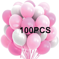 100PCS 5'' Latex Balloon Set Matt Multicolor Birthday Wedding Party Decoration