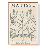 Wall Art 40cmx60cm Line Art By Henri Matisse Wood Frame Canvas