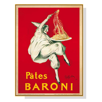 Wall Art 60cmx90cm Pates Baroni Pasta Gold Frame Canvas