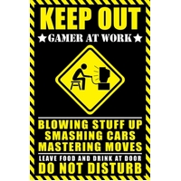 Gamer At Work Poster