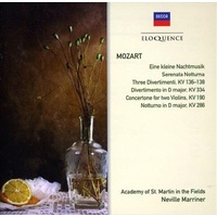 Mozart: Serenades And Divertim - Marriner, Neville Cd Album