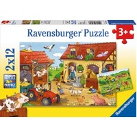 Ravensburger - Working on the Farm Puzzle 2x12 Piece
