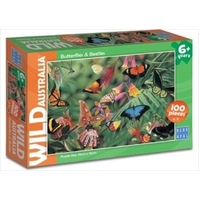 Wild Australia Butterflies &amp; Beetles 100 Piece Puzzle