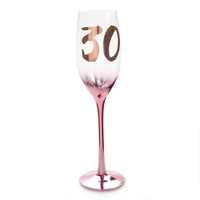 30th Birthday Blush Campagne Flute