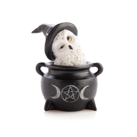 Snowy Owl Cauldron Figurine
