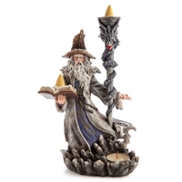 Wizard Backflow Incense Burner &amp; Tealight Holder
