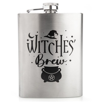 Witches&#39; Brew Metal Flask