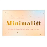 Own Less &amp; Live More Minimalist Cards