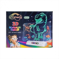 Lil Dreamers Dino Island&#39;s 3D Illuminate Drawing Board