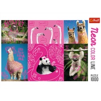 Neon Colour Line Animals 1000 Piece