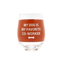Wine Glass - My Dog Is My Favourite