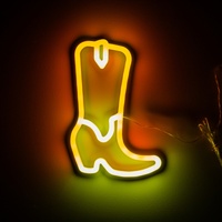 Led Wall Light Cowboy Boot