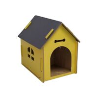 Floofi Wooden Pet House No Door (L Yellow) - PT-PH-182-GF