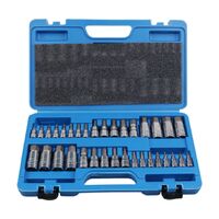 RYNOMATE Hex Bit Socket Set with 1/4&quot; 3/8&quot; 1/2&quot; Allen Key Adapter 34pc