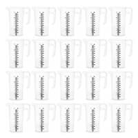 20x 1L Measuring Jug Heavy Duty Clear Plastic Propylene Food Grade BPA 5 Pro-Jug