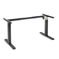 Standing Desk Height Adjustable Sit Stand Motorised White Dual Motors Frame 140cm Black Top