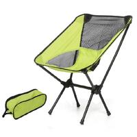 Ultralight Aluminum Alloy Folding Camping Camp Chair Outdoor Hiking Patio Backpacking Green