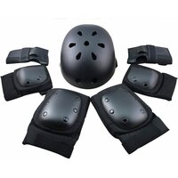 Scooter Protective Gear with Knee Elbow Pads Wrist Guards Helmet for Kids/Teens/Adult Small