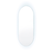 La Bella LED Wall Mirror Oval Touch Anti-Fog Makeup Decor Bathroom Vanity 45x100cm