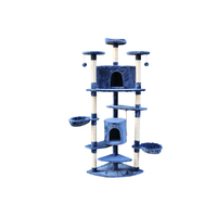 YES4PETS 200 cm Cat Scratching Post Tree Scratcher Corner Tower Furniture- Blue