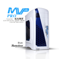 Huntkey MVP Pro  Gaming computer chassis - Blue (No PSU Included, NO FAN Included)