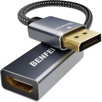 BENFEI 4K DisplayPort to HDMI Adapter, (2K 60Hz, 1080p 120Hz) Uni-Directional Display Port to HDMI Monitor Converter