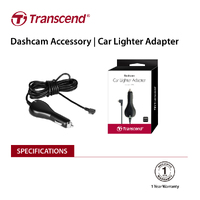 TRANSCEND TS-DPL2  Car Lighter Adapter for DrivePro, Micro-B (For DP230 / DP130 / DP110)