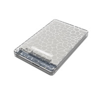 Simplecom SE101 Compact Tool-Free 2.5&#39;&#39; SATA to USB 3.0 HDD/SSD Enclosure Transparent Clear
