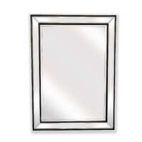 Black Beaded Framed Mirror - Rectangle 80cm x 110cm