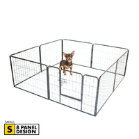 Pet Basic 8 Panel Pet Playpen Exercise Enclosure Cage Puppy Dog 80cm x 60cm