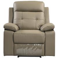 Kingsman 1 Seater Electric Recliner Sofa Genuine Leather Home Theater Lounge