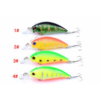 4x 7.5cm Popper Crank Bait Fishing Lure Lures Surface Tackle Saltwater