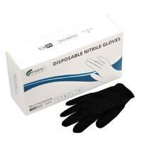 100x Nitrile Black Industrial Mechanic Tattoo Food Disposable Gloves Medium