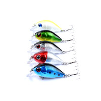 5x 5.5cm Popper Crank Bait Fishing Lure Lures Surface Tackle Saltwater