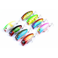 8X 6cm Popper Poppers Fishing Lure Lures Surface Tackle Fresh Saltwater