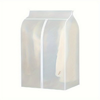 120cm Clothes Dust Cover Wardrobe Cloth Cover Clothes Storage Bag For Garments Suits Dresses Coats