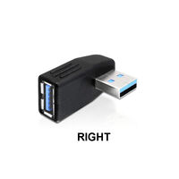 USB 3.0 Vertical Right Male to Mini USB Female Plug Adapters
