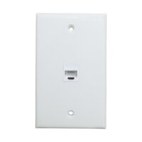 Ethernet Wall Plate 1 Port Cat6 Ethernet Cable Wall Plate Adapter