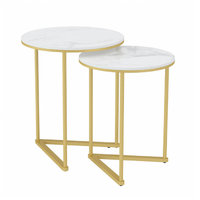 Interior Ave - Nala Gold Nested Side Table Set