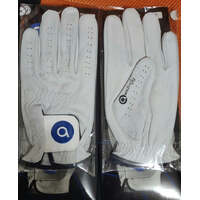 Awezingly Premium Quality Cabretta Leather Golf Glove for Men - White (XL)