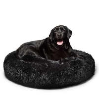 Fur King &quot;Aussie&quot; Calming Dog Bed - XL -Black - 115 cm