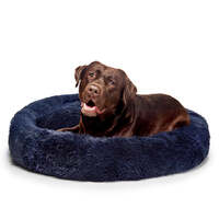 Fur King &quot;Aussie&quot; Calming Dog Bed  - Blue - 100 CM - Large