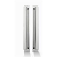 Stylish Stainless Steel Back to back Pull Handle on Plate set