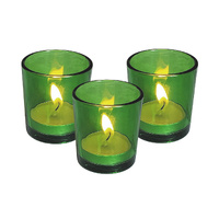 20 Pack Green Glass Votive Candle Holders Table Centreoieces  Xmas Wedding Anniversary Event Recption Party Function or Home Decor