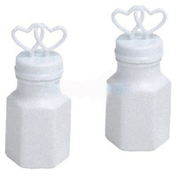 50 Pack Mini Wedding Heart Bubble Bottles send off wedding favors custom party favors