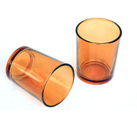40 Pack Orange Glass Votive Tealight Candle Holders House Party Cenrepiece Xmas Wedding Decor Glass Candlestick Party Decorations Bridal Baby Shower E