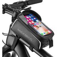 Top Tube Bike Bag With Phone Case Holder Plastic Cover for MTB Mountain Road Commuter Ebike Tourer or Scooter Rockbros