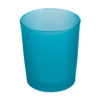20 Pack Turquoise Frosted Glass Votive Tealight Candle Holders House Party Cenrepiece Xmas Wedding Decor Glass Candlestick Party Decorations Bridal Ba